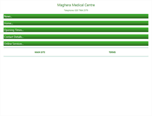 Tablet Screenshot of magheramedicalcentre.co.uk